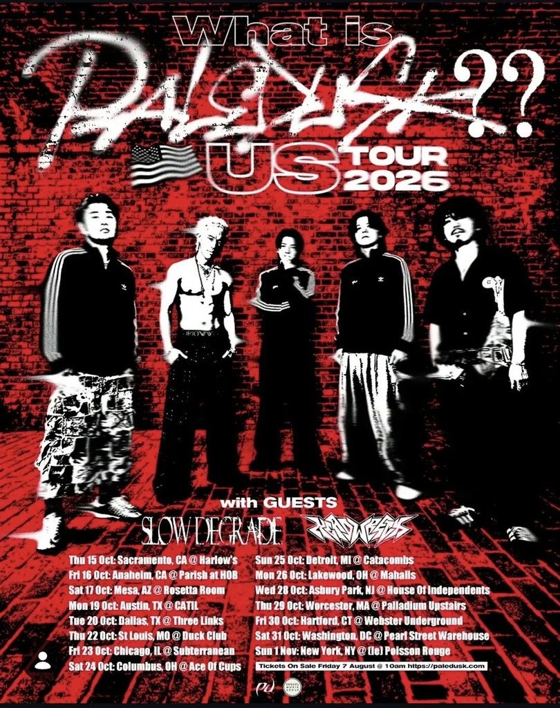 PALEDUSK WHAT IS PALEDUSK?? US TOUR 2026 SETLIST PLAYLIST