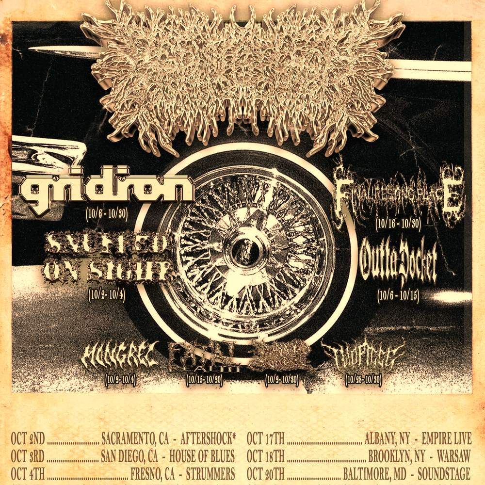 PEELING FLESH US Tour October 2026 Setlist Playlist