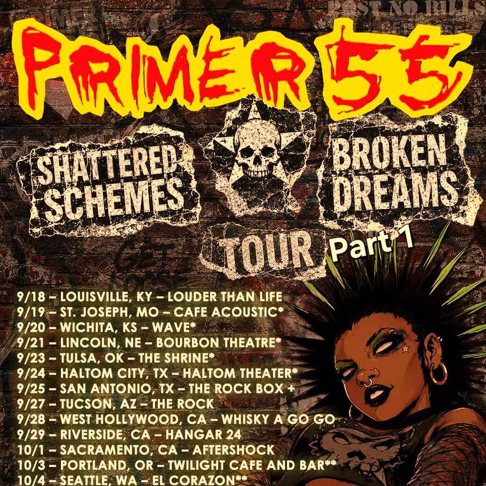 PRIMER 55 SHATTERED SCHEMES BROKEN DREAMS TOUR PART 1 US 2026 Setlist Playlist