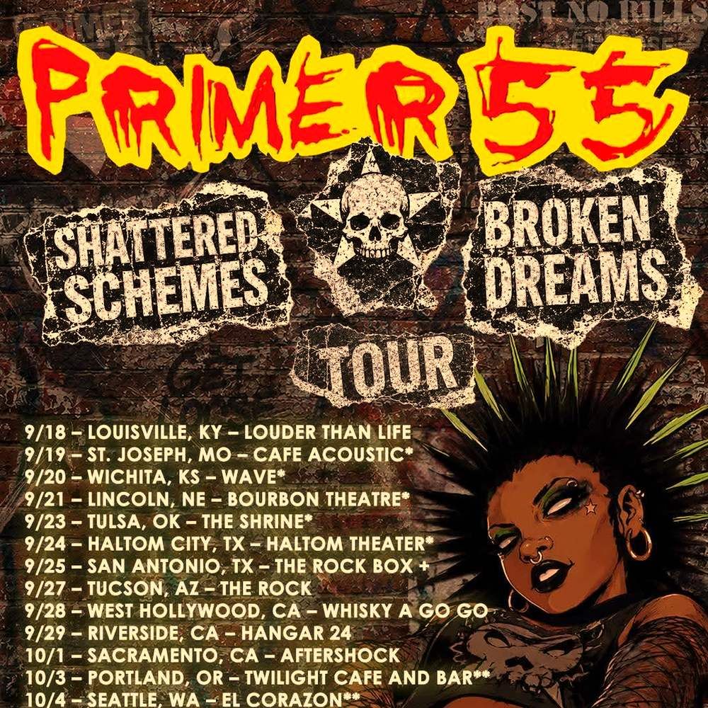 PRIMER 55 SHATTERED SCHEMES BROKEN DREAMS TOUR US 2026 Setlist Playlist