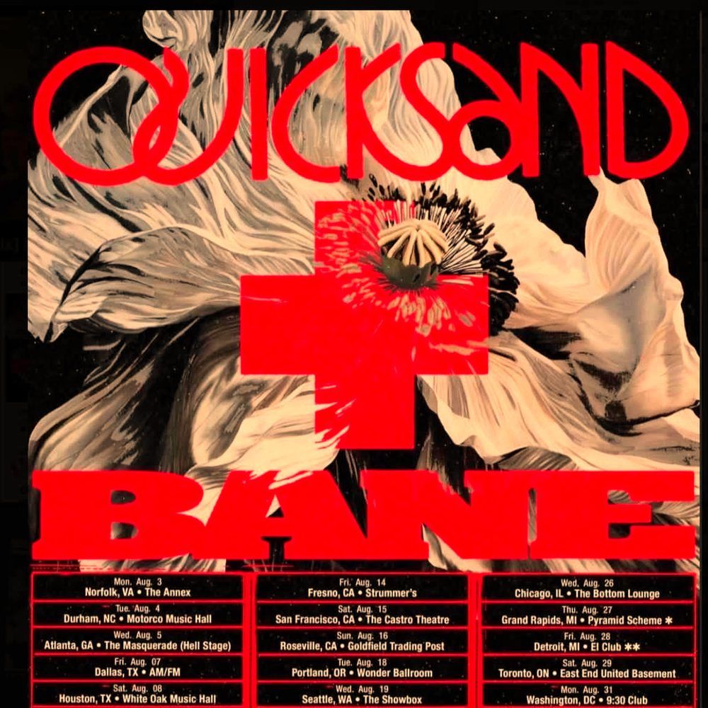 QUICKSAND & BANE US 2026 Setlist Playlist