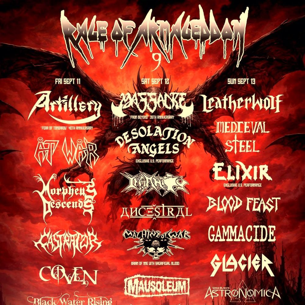 RAGE OF ARMAGEDDON 9 2026 Complete Setlist Playlist