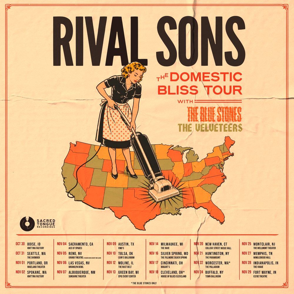 RIVAL SONS THE DOMESTIC BLISS TOUR US 2026 Setlist Playlist