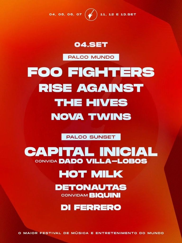 ROCK IN RIO Brasil September 4th Complete Setlist Playlist