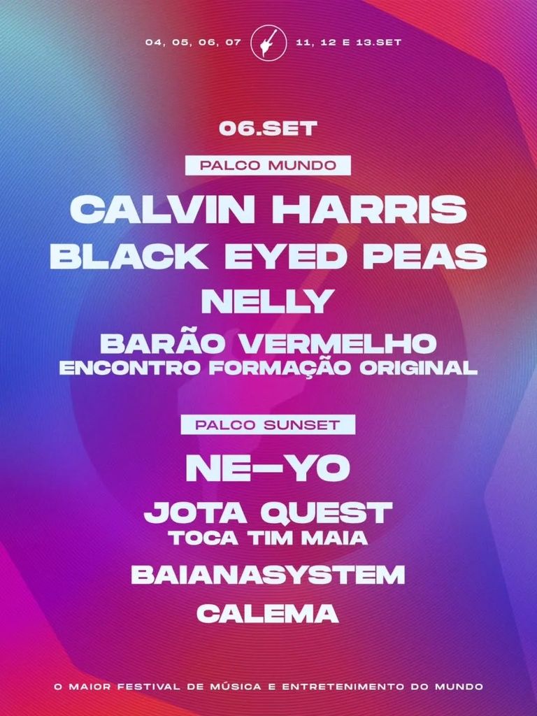 ROCK IN RIO Brasil September 6th Complete Setlist Playlist