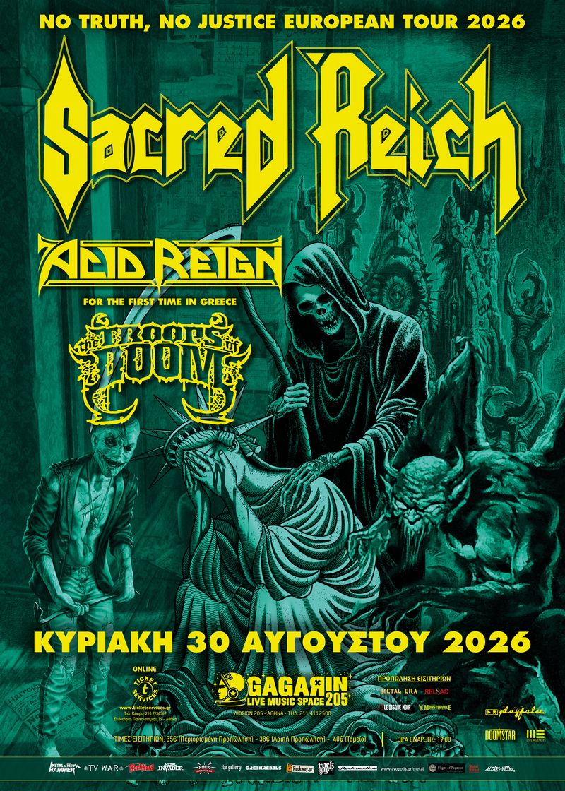SACRED REICH No Truth, No Justice Europe Tour 2026 Setlist Playlist