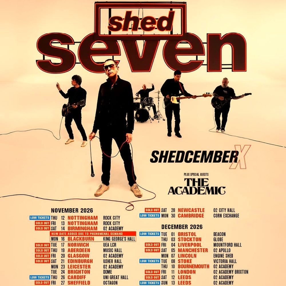 SHED SEVEN SHEDCEMBER X UK 2026 Setlist Playlist