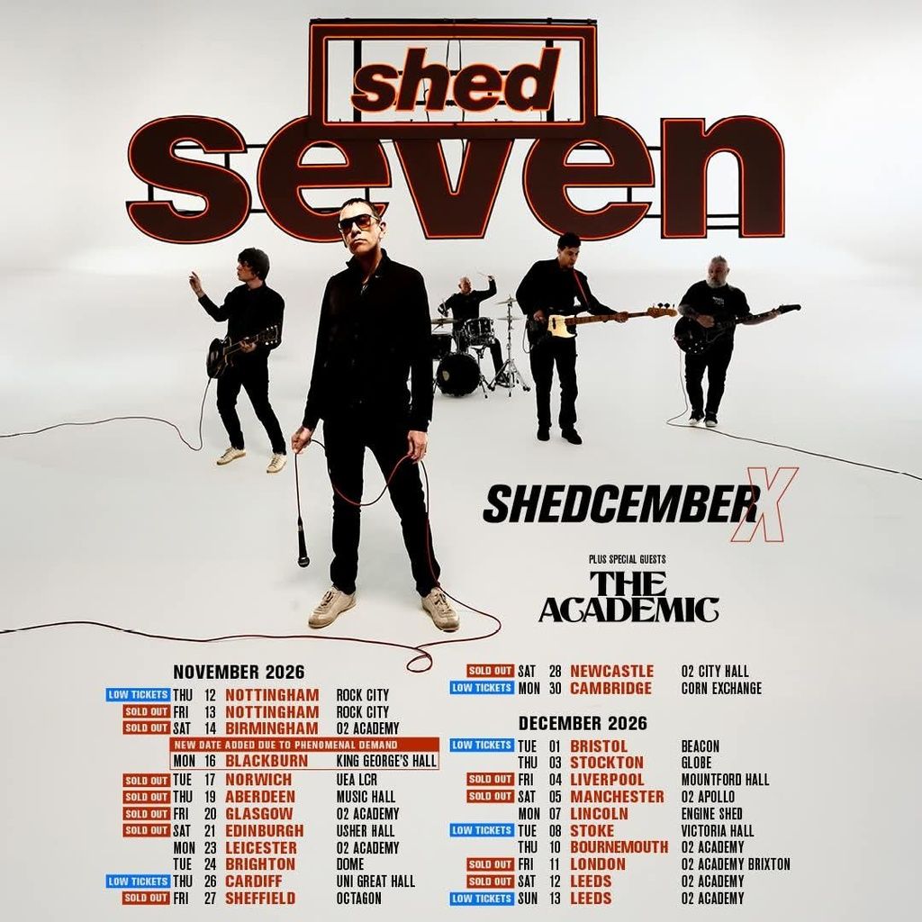 SHED SEVEN SHEDCEMBER X UK 2026 Setlist Playlist