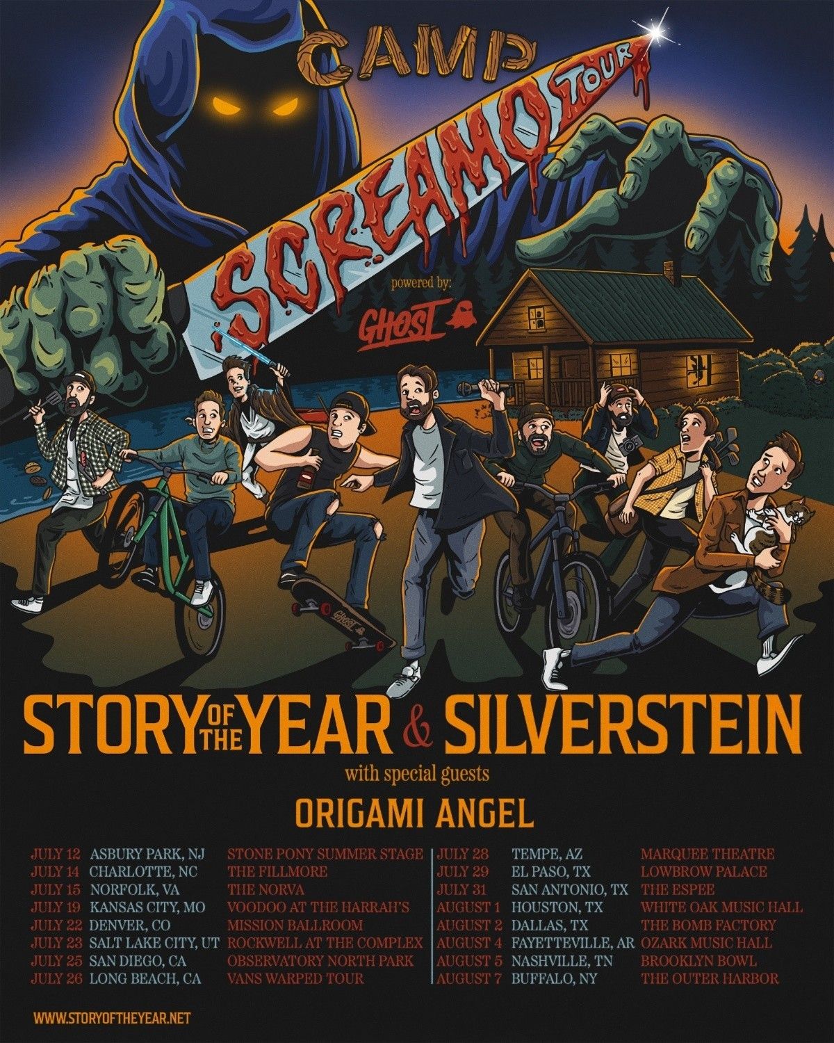 SILVERSTEIN & STORY OF THE YEAR Camp Screamo Tour 2026 Setlist Playlist