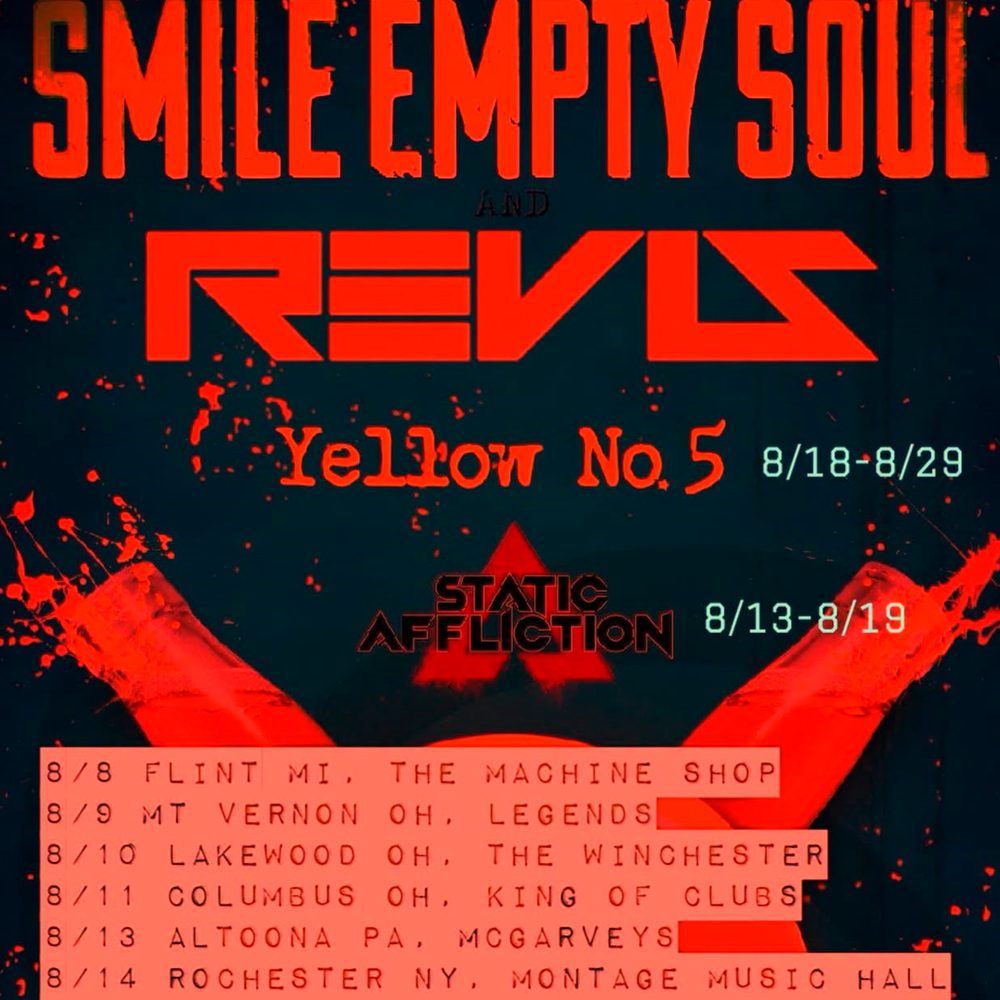 SMILE EMPTY SOUL US 2026 Setlist Playlist