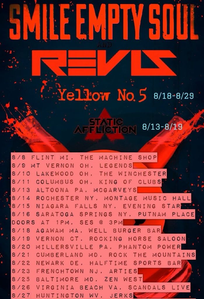 SMILE EMPTY SOUL US 2026 Setlist Playlist