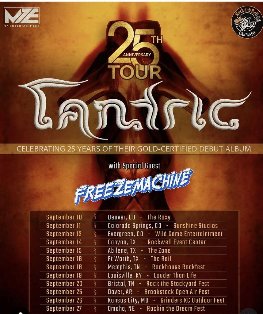 TANTRIC TOUR US 2026 Setlist Playlist