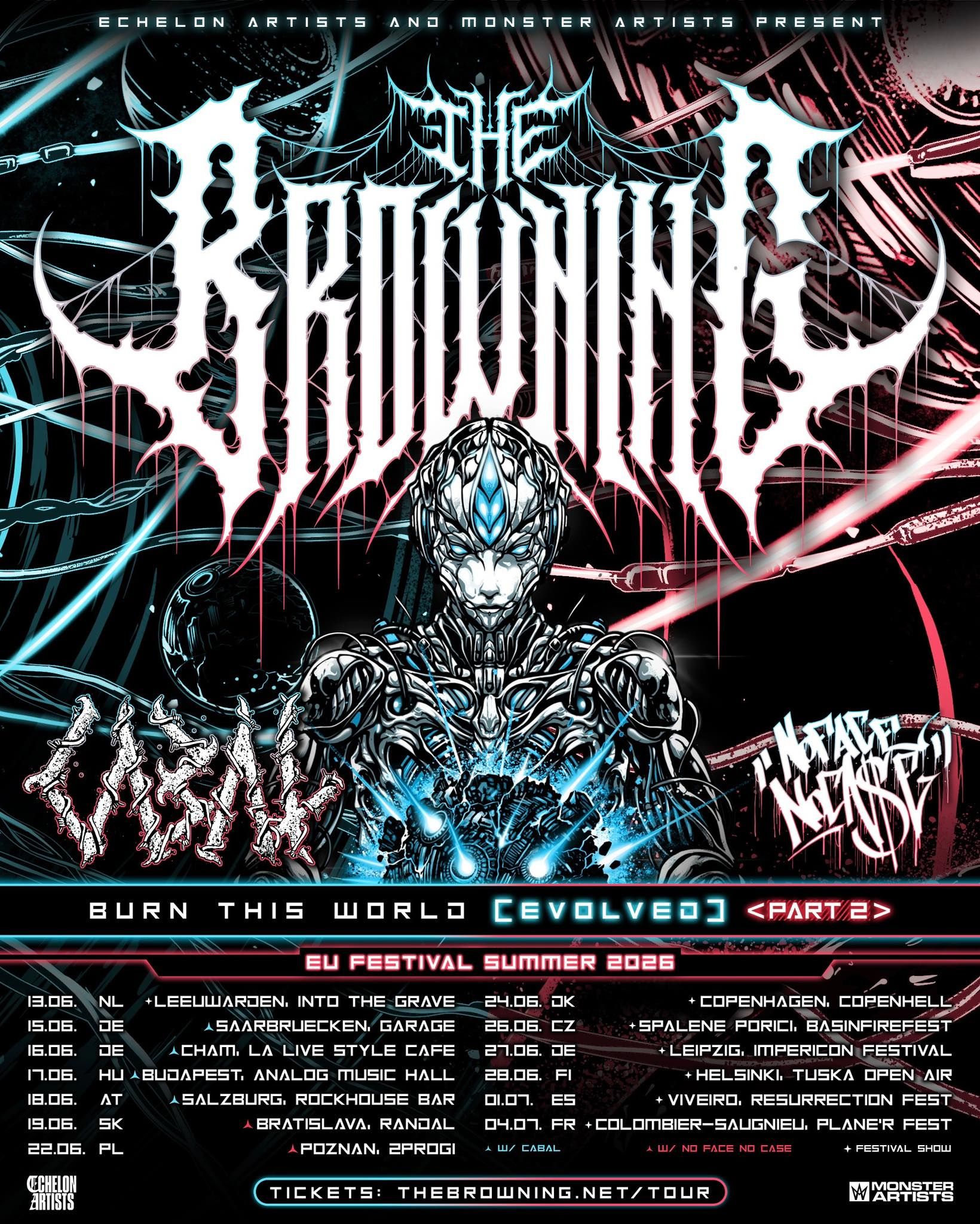 THE BROWNING - ELECTRONICORE 2025 US Tour Setlist Playlist