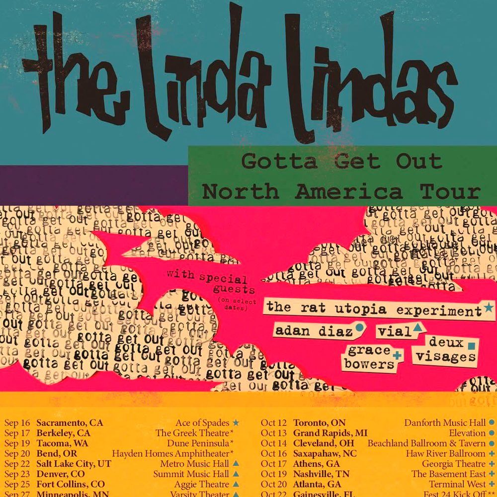 THE LINDA LINDAS GOTTA GET OUT NORTH AMERICA TOUR 2026 Setlist Playlist
