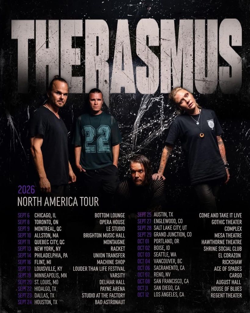 THE RASMUS NORTH AMERICA TOUR 2026 Setlist Playlist