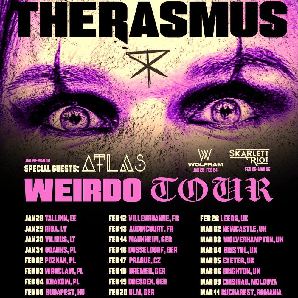 THE RASMUS WEIRDO TOUR Europe 2027 Setlist Playlist