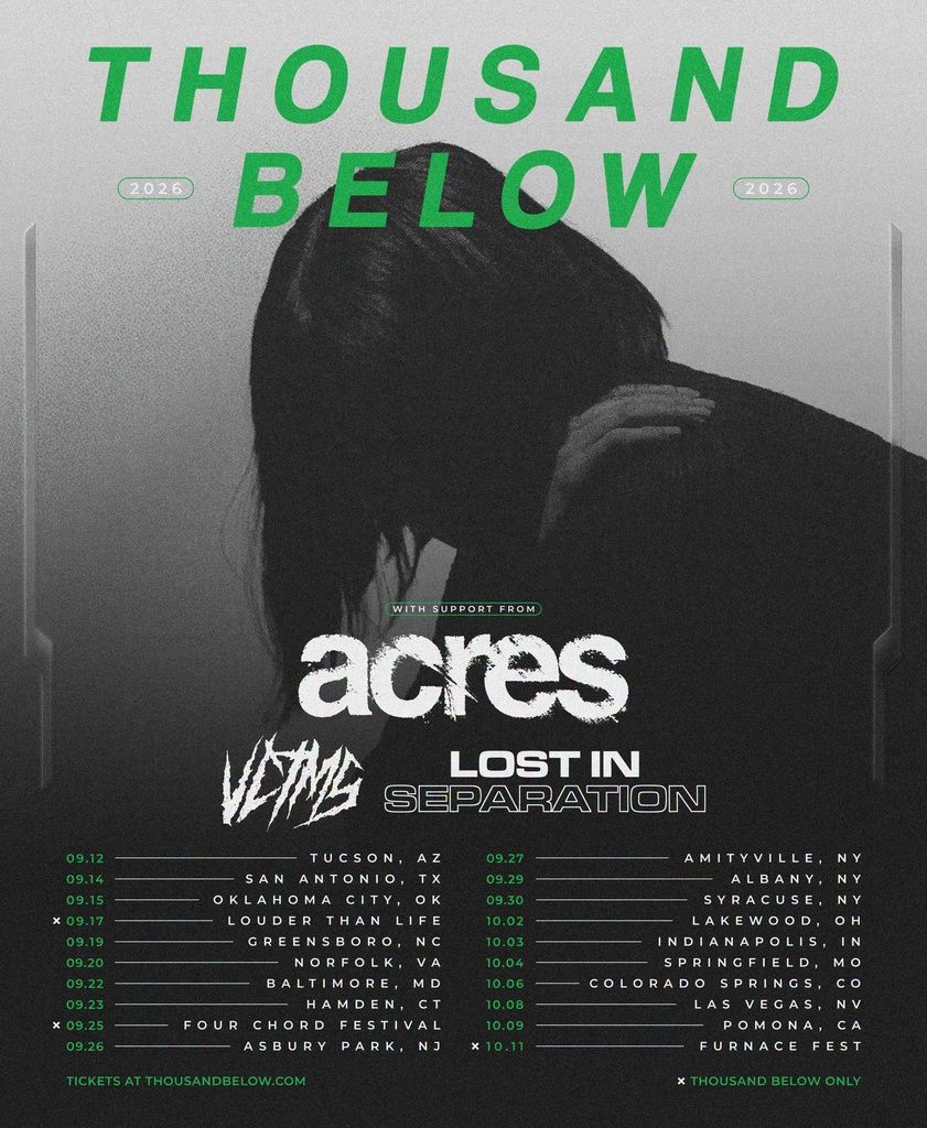 THOUSAND BELOW 2026 TOUR Complete Setlist Playlist
