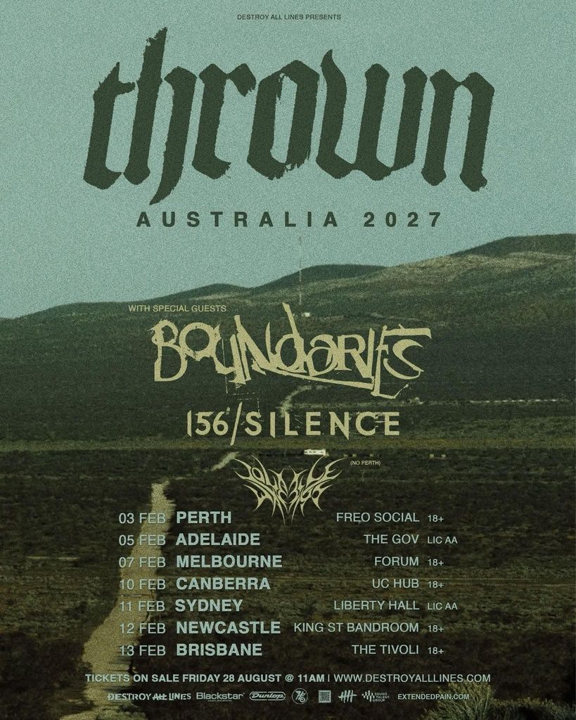 THROWN BOUNDARIES 156/SILENCE AUSTRALIA 2027 Setlist Playlist