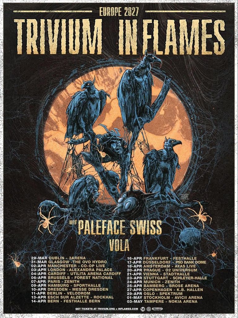 TRIVIUM & IN FLAMES EUROPE 2027 Setlist Playlist