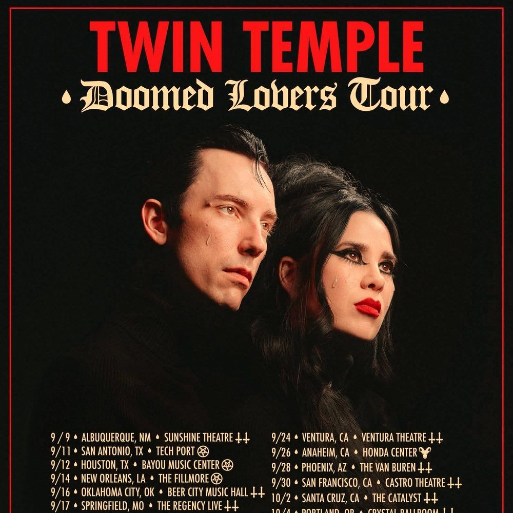 TWIN TEMPLE DOOMED LOVERS TOUR US 2026 Setlist Playlist