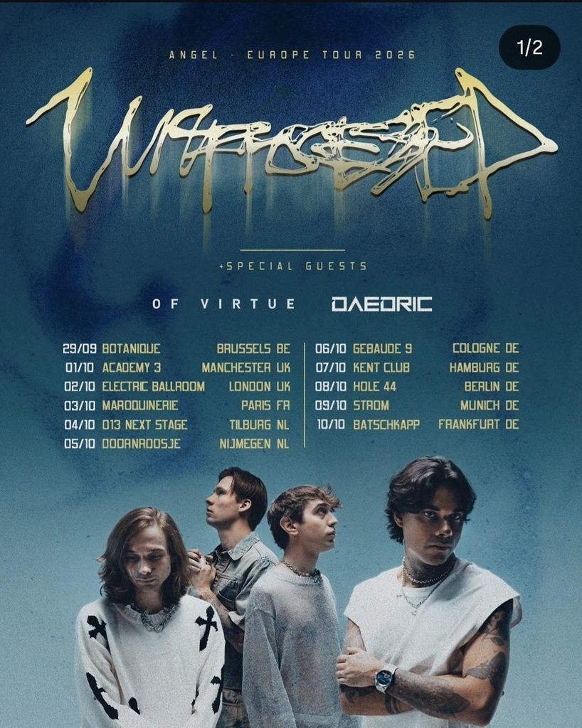 UNPROCESSED ANGEL - EUROPE TOUR 2026 Setlist Playlist