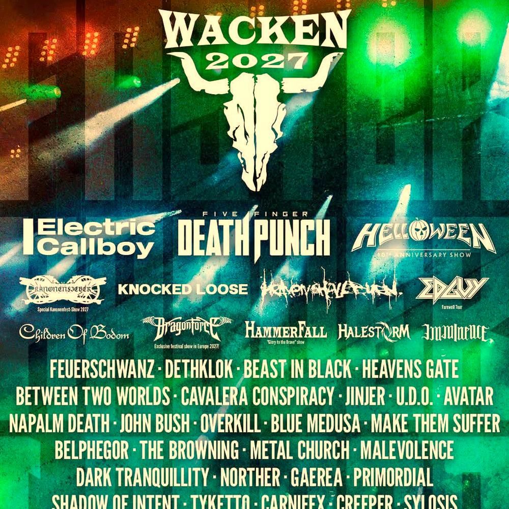 WACKEN 2027 CCOMPLETE SETLIST PLAYLIST