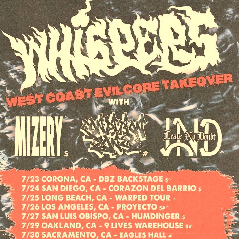 WHISPERS WEST COAST EVILCORE TAKEOVER 2026 Setlist Playlist