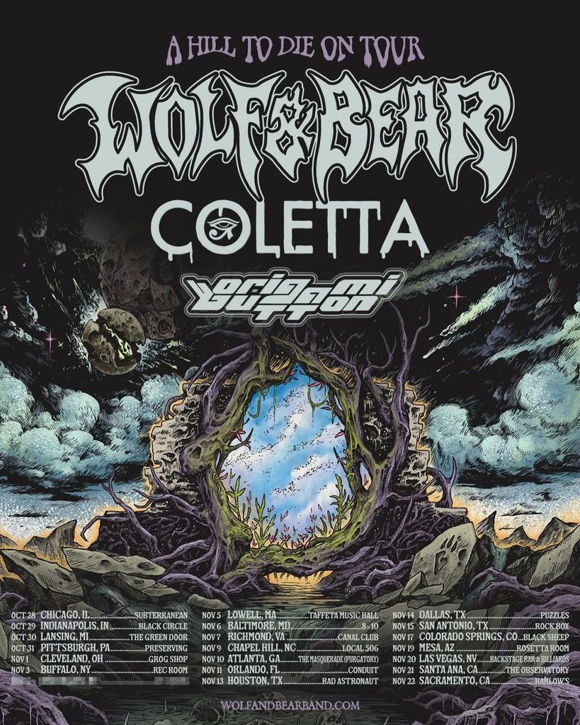 WOLF & BEAR A HILL TO DIE ON TOUR US 2026 Setlist Playlist