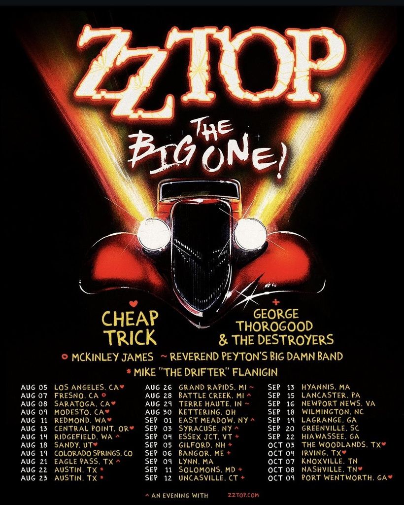 ZZ TOP THE BIG ONE! US 2026 Setlist Playlist